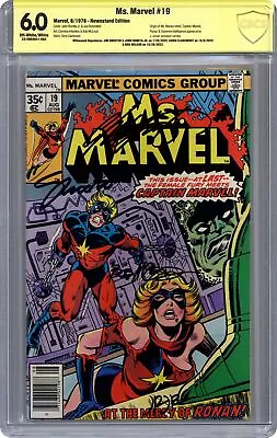 Buy Ms. Marvel #19 CBCS 6.0 Newsstand SS Shooter/Romita Jr./Claremont/McLeod 1978 • 100.08£