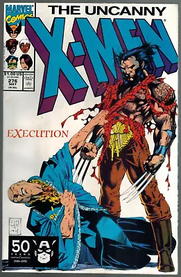Buy Uncanny X-Men 276  Execution!  Jim Lee Art  VF  1991 Marvel Comic • 6.29£