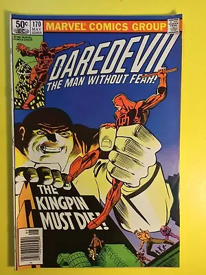 Buy Daredevil #170 Frank Miller 1st Team Up Punisher Newsstand Variant Marvel 1982 • 24.09£
