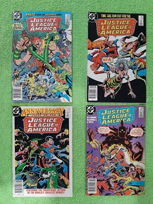 Buy Lot 4 JUSTICE LEAGUE AMERICA 241, 249, 250, 252 All Canadian NM Variants RD4394 • 4.79£