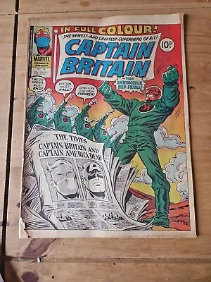Buy Captain Britain Vintage Comic Issue No.19 • 0.99£