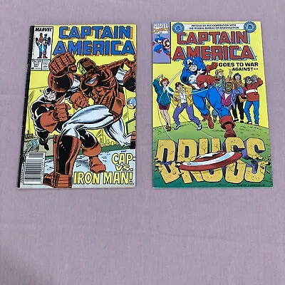 Buy Captain America #341, 1988, Vs Iron Man 1st App* Battlestar & Cap’s War On Drugs • 20.58£
