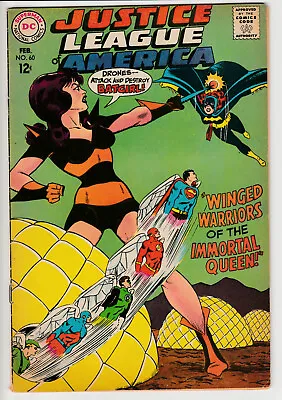 Buy Justice League Of America #60 - 1968 - Vintage DC 12¢ - Batman Hawkman Flash • 0.99£