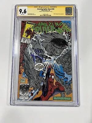Buy Amazing Spider-man 328 Cgc 9.6 White Pages Ss Signed Todd Mcfarlane Marvel 1990 • 394.24£