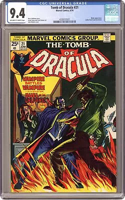Buy Tomb Of Dracula #21 CGC 9.4 1974 4339107001 • 102.78£