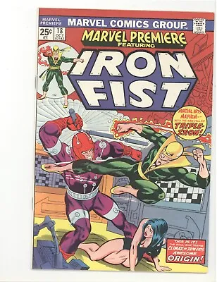 Buy Marvel Premiere 18 F/VF Iron Fist Origin 1974 • 10.23£