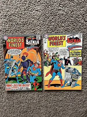 Buy World's Finest #162 AND #163 1966)! 2 Comic Books. Batman. Superman. • 15.80£