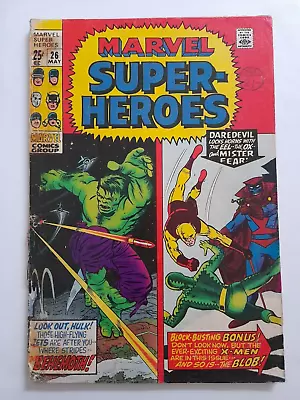 Buy Marvel Super-Heroes #26 May 1970 Good 2.0 Reprint Of Daredevil #6 X-Men #7 • 6.99£