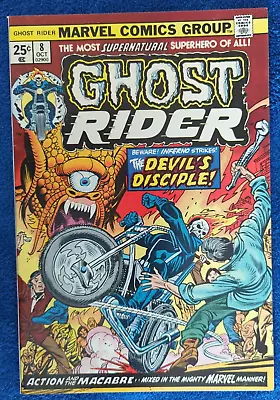 Buy Ghost Rider #8! 1974 Marvel. Stuntmaster & Zodiac Ii!  8.5 Very Fine+ Quality!! • 31.98£