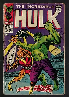 Buy Marvel Comics Hulk 103 Good + /VG- 3.0 Space Parasite Avengers  • 16.99£