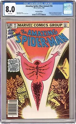 Buy Amazing Spider-Man Annual #16 CGC 8.0 Newsstand 1982 4211926013 • 43.16£