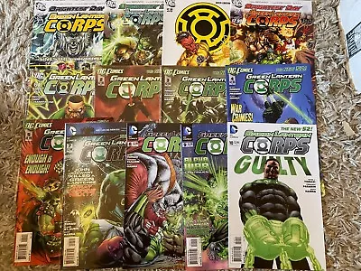 Buy GREEN LANTERN CORPS Bundle Lot Of 13 DC Comics #54-57, 61 New 52 #2-5, 7-10 NM • 12.95£