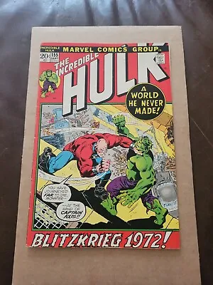 Buy Incredible Hulk #155 VF 1st Appearance Shaper Of Worlds A Skrull God Marvel 1972 • 19.71£