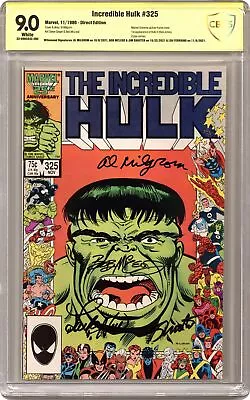 Buy Incredible Hulk #325 CBCS 9.0 SS Milgrom/ McLeod/ Shooter/ Ferrigno 1986 • 187.20£