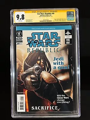 Buy Star Wars: Republic #49 SS CGC 9.8 (2003) - Sign Ryan Benjamin - Jedi With A Gun • 102.48£