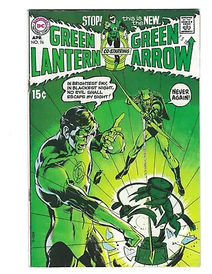 Buy Green Lantern #76 1970 VF Beauty! Neal Adams Green Arrow Team Up Begins! Key • 799.51£