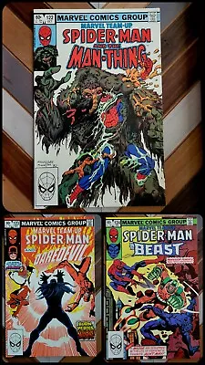 Buy Marvel Team-Up #122-124 (Marvel 1982) Spider-Man! Feat MAN-THING Daredevil BEAST • 14.90£