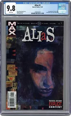 Buy Alias #1 CGC 9.8 2001 4308364003 1st App. Jessica Jones • 202.64£