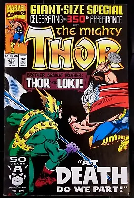 Buy 1ST APPEARANCE OF ERIC MASTERSON AS THOR II -The Mighty Thor #432 • 15.76£