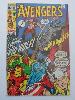 Buy Avengers #80 (Marvel, 1970) 1st Appearance Of Red Wolf! Higher Grade • 35.98£