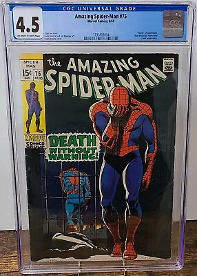 Buy Amazing Spider-Man 75 CGC 4.5  Death  Of Silvernane Lizard Appearance • 158.89£