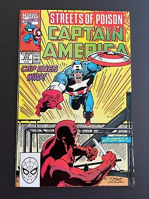 Buy Captain America #375 - Streets Of Poison: Part 5 Of 7 (Marvel, 1990) NM • 3.89£