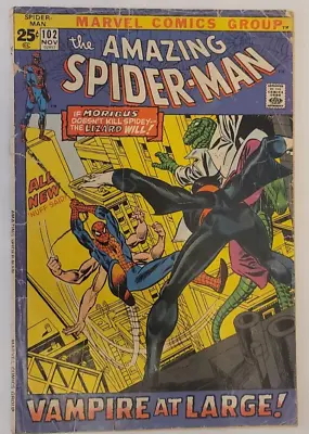 Buy Amazing Spider-man #102 Vampire At Large 1971 • 19.99£