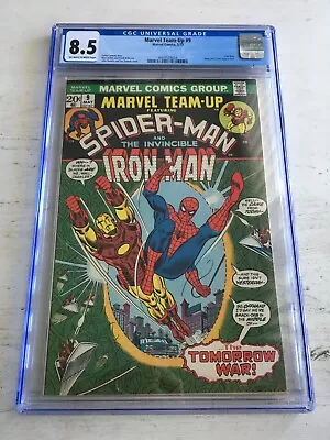 Buy Cgc Marvel Team-up #9 1973 Marvel 8.5 Iron Man Kang App!! • 79.63£