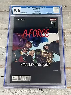 Buy A-force #1 Cgc 9.6 Wp | Adam Hughes Hip Hop Variant | Marvel 2016 • 46.65£