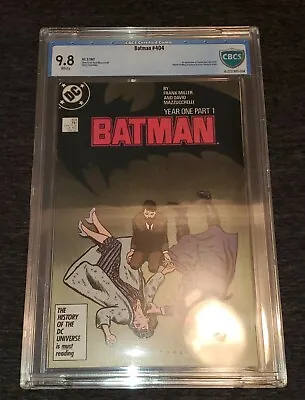 Buy Batman #404 CBCS 9.8 White Year One - Frank Miller - 1987 - Catwoman | Like CGC • 158.05£