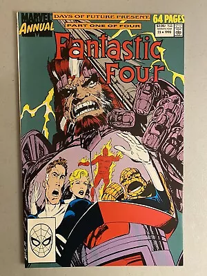 Buy Fantastic Four Annual 23, NM- 9.2, Marvel ‘90, Byrne, 1st Ahab, Dr Rory Campbell • 9.80£