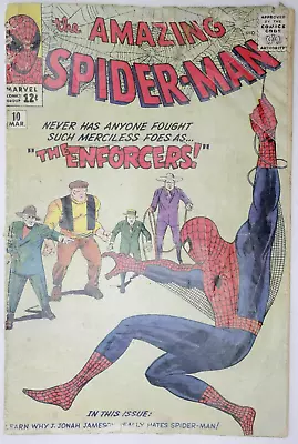 Buy Amazing Spider-Man #10 The Enforcers Marvel Comics (1963) • 224.95£