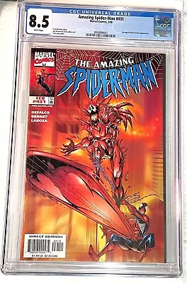 Buy Amazing Spider-Man #431 CGC 8.5 Silver Surfer, 1st Cosmic Carnage Cover 1998 Key • 63.95£
