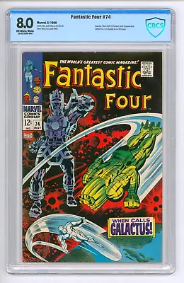 Buy Fantastic Four #74 CBCS 8.0 VFN Silver Surfer Versus Galactus • 179£