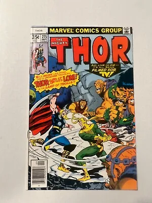 Buy The Mighty Thor #275 thor Vs Loki Ragnorok Part Ii John Buscema Cover & Art 1977 • 8.01£