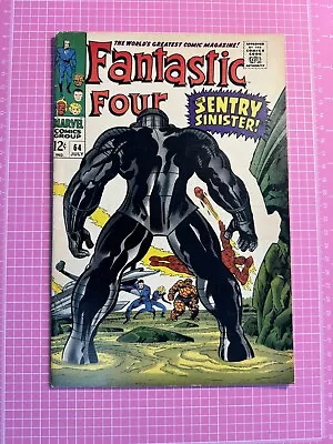 Buy Fantastic Four #64 1967 Script-Stan Lee, Cover-Jack Kirby Marvel Comics FN-VF • 40.18£