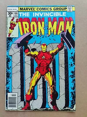 Buy IRON MAN #100 High Grade Classic Jim Starlin Cover Art Marvel 1977 LOW GRADE (2) • 6.43£