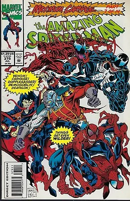 Buy Amazing Spider-Man(Marvel-1963)#379-Maximum Carnage 7 Of 14(7.0)-1 • 12.78£