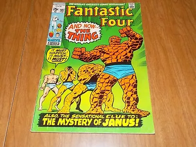 Buy Fantastic Four #107 (1971) First John Buscema Art On FF, 1st App. Nega-Man THING • 43.48£