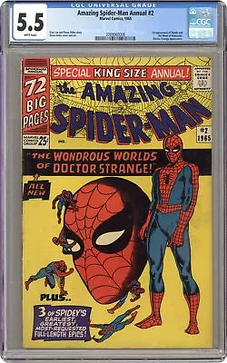Buy Amazing Spider-Man Annual #2 CGC 5.5 1965 2089060008 • 218.59£