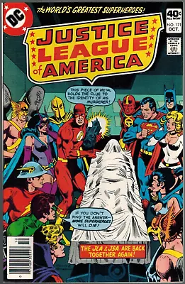 Buy Justice League Of America 171   JLA  JSA Death Of Mr Terrific Pt 1  VF+ 1979 DC • 14.19£
