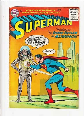 Buy SUPERMAN COMIC #106 1956  D.C.  SILVER AGE WAYNE BORING Superman's First Exploit • 88.47£