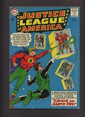 Buy Justice League Of America 22 (GVG) Crisis On Earth-Two! JSA 1963 DC Comics R167 • 54.62£