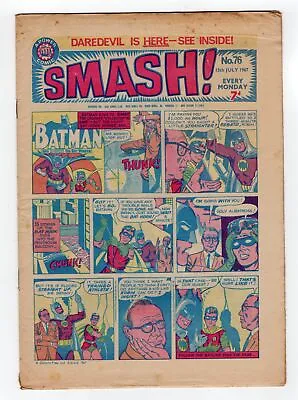 Buy 1967 Ipc Smash #76 Dc  Batman 1964 Marvel Daredevil #2 2nd Electro Key Rare Uk • 213.78£