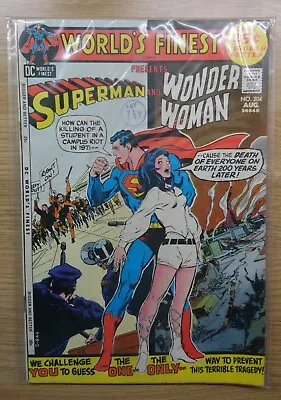 Buy DC - WORLD'S FINEST #204 Superman And Wonder Woman - Aug 1971 Vintage Comic • 24.99£