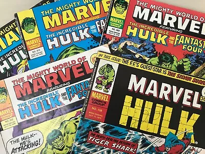 Buy 5 X Marvel Comics Incredible Hulk Weekly 1975 & 1978 Nos 158, 302, 303, 312, 318 • 9.99£