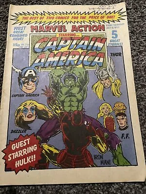 Buy Marvel Action Starring Captain America #21, Marvel Comics Uk, 15 July 1981, Fn- • 2£