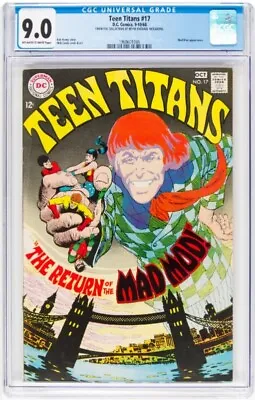 Buy Teen Titans #17 (DC, 1968) CGC 9.0 OW/W  From Kevin Michael McFadden Collection • 142.49£