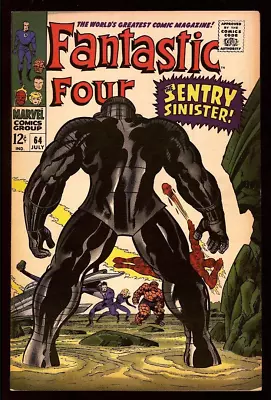 Buy Fantastic Four #64 Marvel 1964 (FN/VF) 1st App Kree Sentry! KEY ISSUE! L@@K! • 86.82£