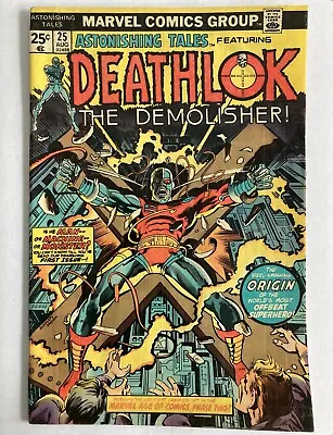 Buy Astonishing Tales #25 1st Deathlok Demolisher & George Perez Art 1974 Mvs Intact • 89.94£